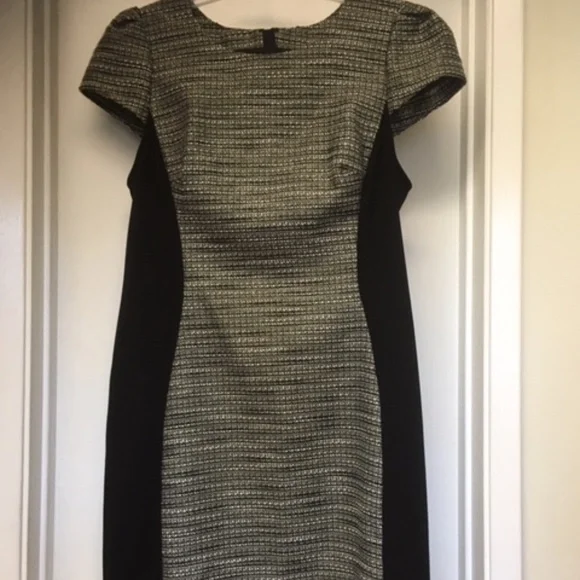 NWT $158 Anthro Moulinette Soeurs Shimmer Hourglass Sheath Dress - Picture 3 of 12